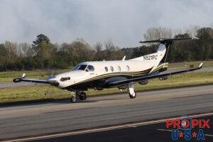 N521PC 2003 Pilatus PC-12 PC12 PDK (KPDK) Peachtree Dekalb airport Atlanta Georgia 3-23-2025
