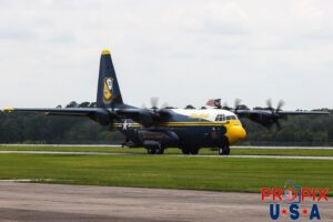 Struttin..! The USMC's Fat Albert taxis to the runway to begin it's performance at the 2025 Brunswick Georgia airshow. Staff Sargent Colin Handlen (USMC) has opened the upper deck hatch and is seen waving to the crowd. Captain Isaac Becker (USMC) Major Josh Horman (USMC) Aircraft code: C130 Aircraft identifier: BERT10 Airport code(s): BQK, KBQK Photo Date: 5-17-2025