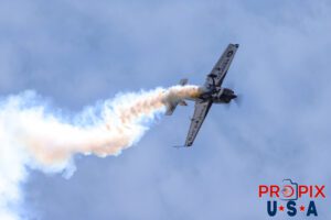 N821MG 2009 Extra EA-300 being flown by Mike Goulian at the 2025 Augusta Georgia Airshow. Aircraft Code: E300 Airport Code(s): KAGS, AGS