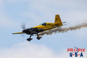 N821MG 2009 Extra EA-300 being flown by Mike Goulian at the 2025 Augusta Georgia Airshow. Aircraft Code: E300 Airport Code(s): KAGS, AGS