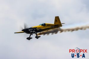 N821MG 2009 Extra EA-300 being flown by Mike Goulian at the 2025 Augusta Georgia Airshow. Aircraft Code: E300 Airport Code(s): KAGS, AGS