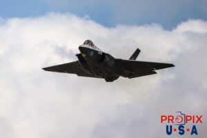 F-35 demonstrator was performing a high speed pass in fron of the crowd at the 2025 Sun N Fun airshow in Lakeland Florida. The hot exhaust gases can be seen as they distort the background. Aircraft code: F35 Airport code(s): KLAL, LAL