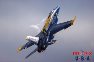 Climb out after "minimum radius turn". Blue Angel #5 and #6 (not seen) had just passed over the crowd as they were performing the "Opposing Minimum Radius Turn" with afterburners fully engaged. This was part of the performance at the 2025 Augusta Georgia airshow. #5 Commander Thomas Zimmerman (Lead Solo) Aircraft code: F18 Airport code(s): KAGS, AGS