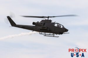 Apache demonstration. An Apache helicopter performing for the crowd at the 2025 Augusta Georgia airshow. Aircraft Code: AH64 Airport Code(s): KAGS, AGS