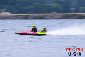 Amateur racer in boat 78-F at the 2024 Lake Guntersville Alabama Hydrofest