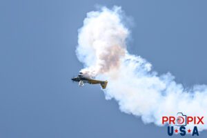 N821MG 2009 Extra EA-300 being flown by Mike Goulian at the 2025 Augusta Georgia Airshow. Aircraft Code: E300 Airport Code(s): KAGS, AGS