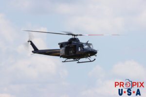 N412AD 2006 Bell 412EP Georgia State Patrol helicopter at the 2025 Augusta Georgia airshow. Aircraft code: B412 Airport code(s): KAGS, AGS