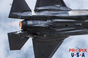 Undercarriage looks clean to me..! This is a rare capture, as an F-35 is passing low overhead at high speed with the afterburner engaged. With a huge lens and a steady follow with the camera, this image was obtained. Luck, is when preparation meets opportunity. This was one of those moments. The clarity and detail is second to none. This was from the 2025 Sun N Fun airshow in Lakeland Florida. Aircraft Code: F35 Airport Code(s): KLAL, LAL