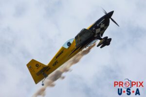 N821MG 2009 Extra EA-300 being flown by Mike Goulian at the 2025 Augusta Georgia Airshow. Aircraft Code: E300 Airport Code(s): KAGS, AGS