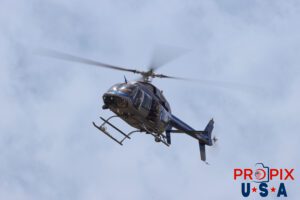 N921SP 2012 Bell 407 helicopter flown by the Georgia State Patrol at the 2025 Augusta Georgia airshow. Aircraft code: B407 Airport code(s): KAGS, AGS