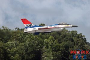 Leadfoot..! F-16 Falcon Demonstrator Aircraft, piloted by Major Taylor "FEMA" Hiester is just taking off to start his performance at the 2025 Sun N Fun airshow in Lakeland Florida. Aircraft code: F16 Airport code(s): KLAL, LAL