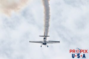 Pre-roll ailerons. N821MG 2009 Extra EA-300 piloted by Mike Gulian at the 2025 Brunswick Georgia airshow. Aircraft code: E300 Airport code(s): BQK, KBQK Photo date: 5-17-2025