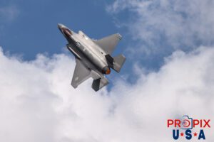 Temperature's rising..! This F-35 had just performed a maneuver where most of it's airspeed had bled off. With full power being summoned, including afterburner, the aircraft is now beginning it's near vertical ascent. Aircraft code: F35 Airport code(s): KLAL, LAL