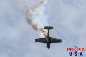 N821MG 2009 Extra EA-300 being flown by Mike Goulian at the 2025 Augusta Georgia Airshow. Aircraft Code: E300 Airport Code(s): KAGS, AGS