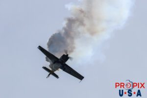N821MG 2009 Extra EA-300 being flown by Mike Goulian at the 2025 Augusta Georgia Airshow. Aircraft Code: E300 Airport Code(s): KAGS, AGS