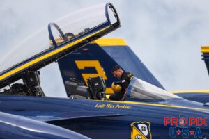 Cody Farrell prepping #3 BA for the upcoming show. Blue Angels preparing for the 2025 show in Brunswick Georgia. Navy petty officer Cody Farrell is prepping the #3 aircraft for Major Wilkins. #3 Major Brandon Wilkins (Left Wing) Aircraft code: F18 Airport code(s): BQK, KBQK Photo Date: 5-17-2025