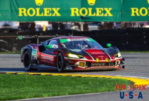 Rumble strips before coffee must be avoided..! The clarity of this Ferrari driver's eyes is fantastic. One can see the intense concentration and focus of the task at hand. This was taken in the morning hours of the 2025 Rolex 24 at Daytona.