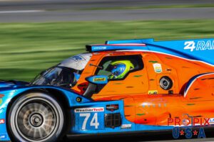 Out for a Sunday morning drive..! #74 LMP2 accelerating rapidly on the exit of the International Horseshoe in the morning hours of the 2025 Rolex 24 at Daytona.
