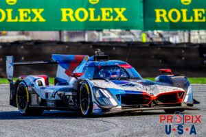 Watch where you're going..! #25 BMW GTP exiting the International Horseshoe at Daytona speedway during the 2025 Rolex 24 in the morning hours of Sunday.