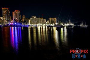 Hawaii Yacht Club & Waikiki beach area before Sunrise.