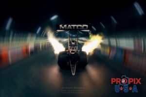 Rockin the world..! This photo is of Top Fuel World Champion Antron Brown doing a night launch in his Top Fuel Dragster. The sheer power when your standing 5 feet away is indescribable. The sound and power simply takes your breath away.