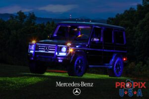 Bad ass G wagon..! Marcedes G550 at dusk. Light paint