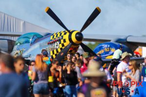 N51LW 1944 North American P-51 Mustang "The Little Witch" Serial Number 44-74497. Previously known as "Vergeltungswaffe" The aircraft was on display in the War Birds section of the 2017 Sun N Fun airshow in Lakeland Florida. Aircraft code P51.