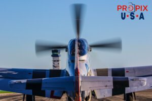 N551J 1943 P-51 Mustang "Gentelman Jim" preparing for departure at the 2017 Sun N Fun airshow in Lakeland Florida. Aircraft Code P51