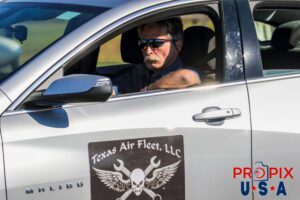 Kevin Lacey, star of Discovery channel's series "Airplane Repo" seen driving around the flightline area on an early Sunday morning at the 2017 Sun N Fun airshow in Lakeland Florida. Super friendly guy, who likely had some fun the night before, as evidenced by a beer can still in the center console of his car. Unfortunately, Kevin died from cancer on February 14th, 2025.