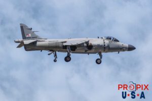 N94422 1979 British Aerospace Sea Harrier (Jump Jet) performing at the 2017 Sun N Fun airshow in Lakeland Florida. The sound of a Harrier hovering is deafening. Aircraft code HAR.