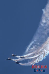 Blue Angels F-18 Hornets performing at the 2017 Sun N Fun airshow in Lakeland Florida. #1 Commander Ryan Bernacchi #2 Lt. Damon Kroes: Right Wing #3 Lt. Nate Scott: Left Wing #4 Lt. Lance Benson: Slot Aircraft code F18.