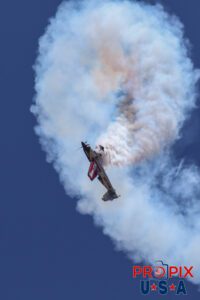N821MG 2009 Extra EA-300 2017 Sun N Fun airshow in Lakeland Florida. Mike Goulian Airshows Aircraft code E300.