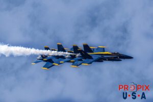 Blue Angels F-18 Hornets performing at the 2017 Sun N Fun airshow in Lakeland Florida. #1 Commander Ryan Bernacchi #2 Lt. Damon Kroes: Right Wing #3 Lt. Nate Scott: Left Wing #4 Lt. Lance Benson: Slot Aircraft code F18.