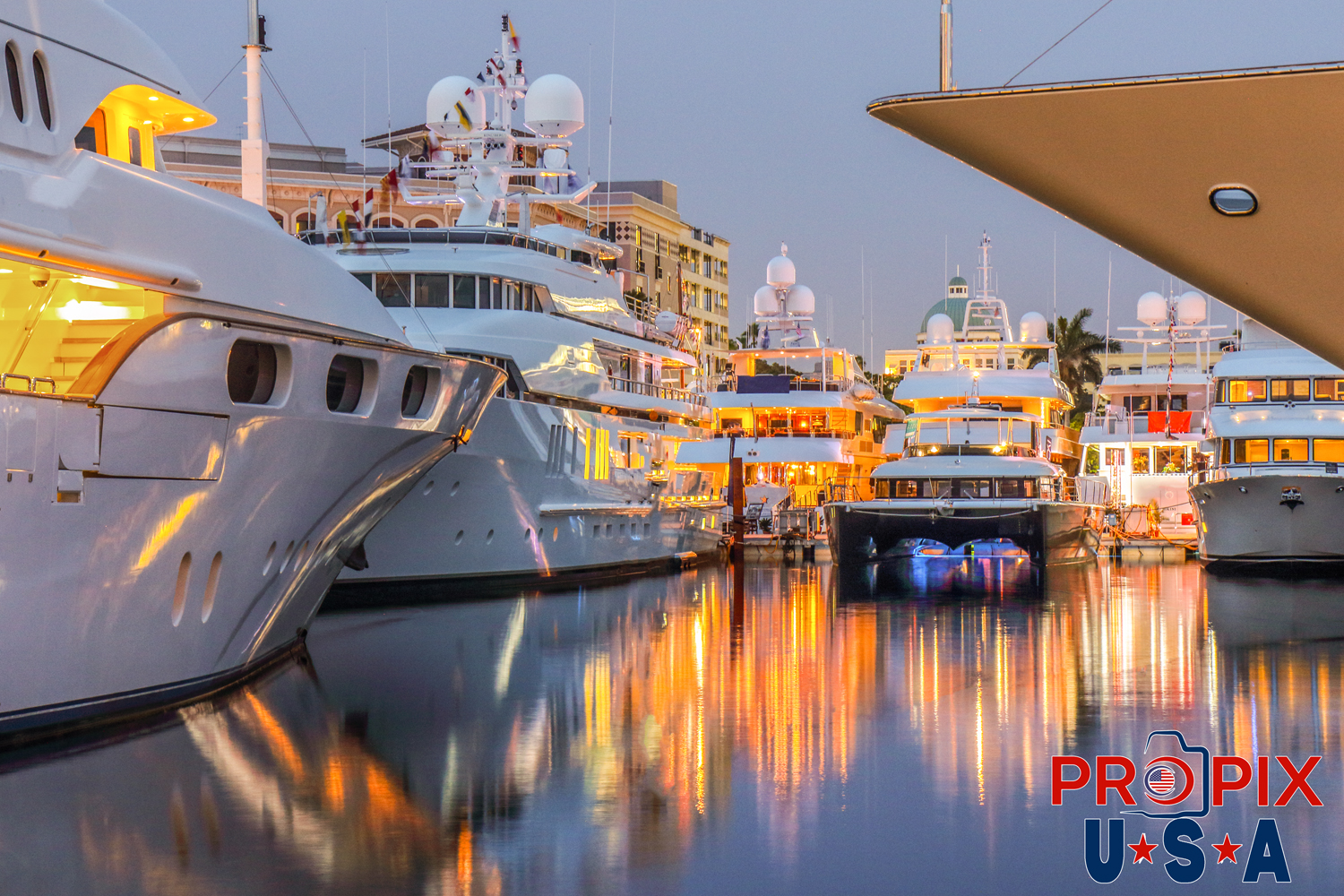 The color of money..! Yachts docked at a Marina.
