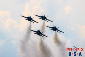 The Blue Angels are setting up to perform the "Double Farvel" at the 2025 Brunswick Georgia airshow. #1 Commander Adam Bryan (Commanding Officer) #2 Commander Jack Keilty (Right Wing) #3 Major Brandon Wilkins (Left Wing) #4 Lieutenant Commander Wes Perkins (Slot) Aircraft code: F18 Airport code(s): BQK, KBQK Photo date: 5-17-2025