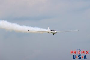 N15FJ 2015 MDM-1 Fox sailplane with two small jet engines attached. This was part of the 2025 Brunswick Georgia airshow. Airport code(s): BQK, KBQK Photo date: 5-18-2025