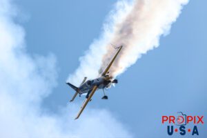 Sliding on by.. N111DW 2000 Zivko Edge 540 piloted by David Windmiller at the 2025 Smyrna Tennessee air show. Aircraft code: EDGE Airport code(s): MQY, KMQY Photo date: 6-8-2025