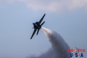 Hitting the light just right.. Blue Angel #2 at the end of the "Delta Breakout / Head On" maneuver. #2 Commander Jack Keilty (Right Wing) Aircraft code: F18 Airport code(s): MQY, KMQY Photo date: 6-8-2025