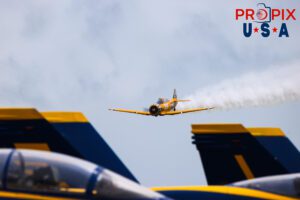 N3639F 1945 North American T-6 Texan performing at the 2025 Brunswick Georgia airshow with Jeff Shetterly piloting this WWII era aircraft. Aircraft code: T6 Airport code(s): BQK, KBQK Photo date: 5-17-2025