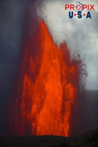 Kilauea volcano eruption on the big island of Hawaii on June 29th, 2025.