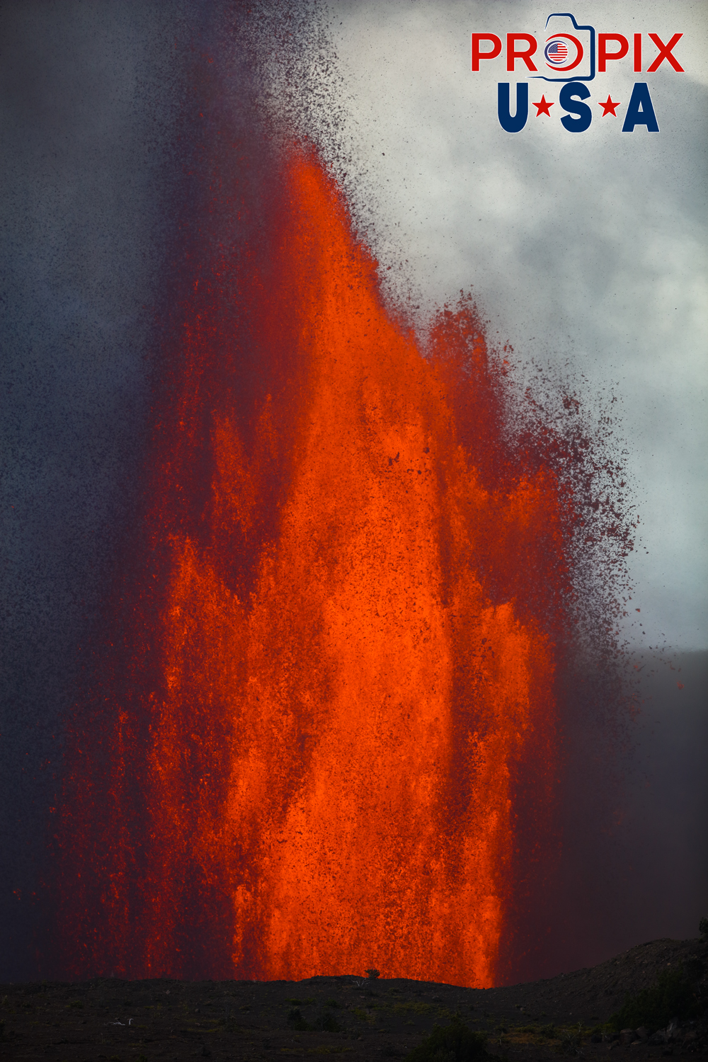 Kilauea volcano eruption on the big island of Hawaii on June 29th, 2025.