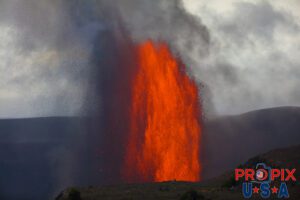 Kilauea volcano eruption on the big island of Hawaii on June 29th, 2025.