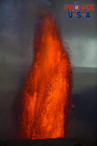 Kilauea volcano eruption on the big island of Hawaii on June 29th, 2025. The sound of the volcano erupting was similar to that of a jet engine and the heat was like you had just opened the oven door.
