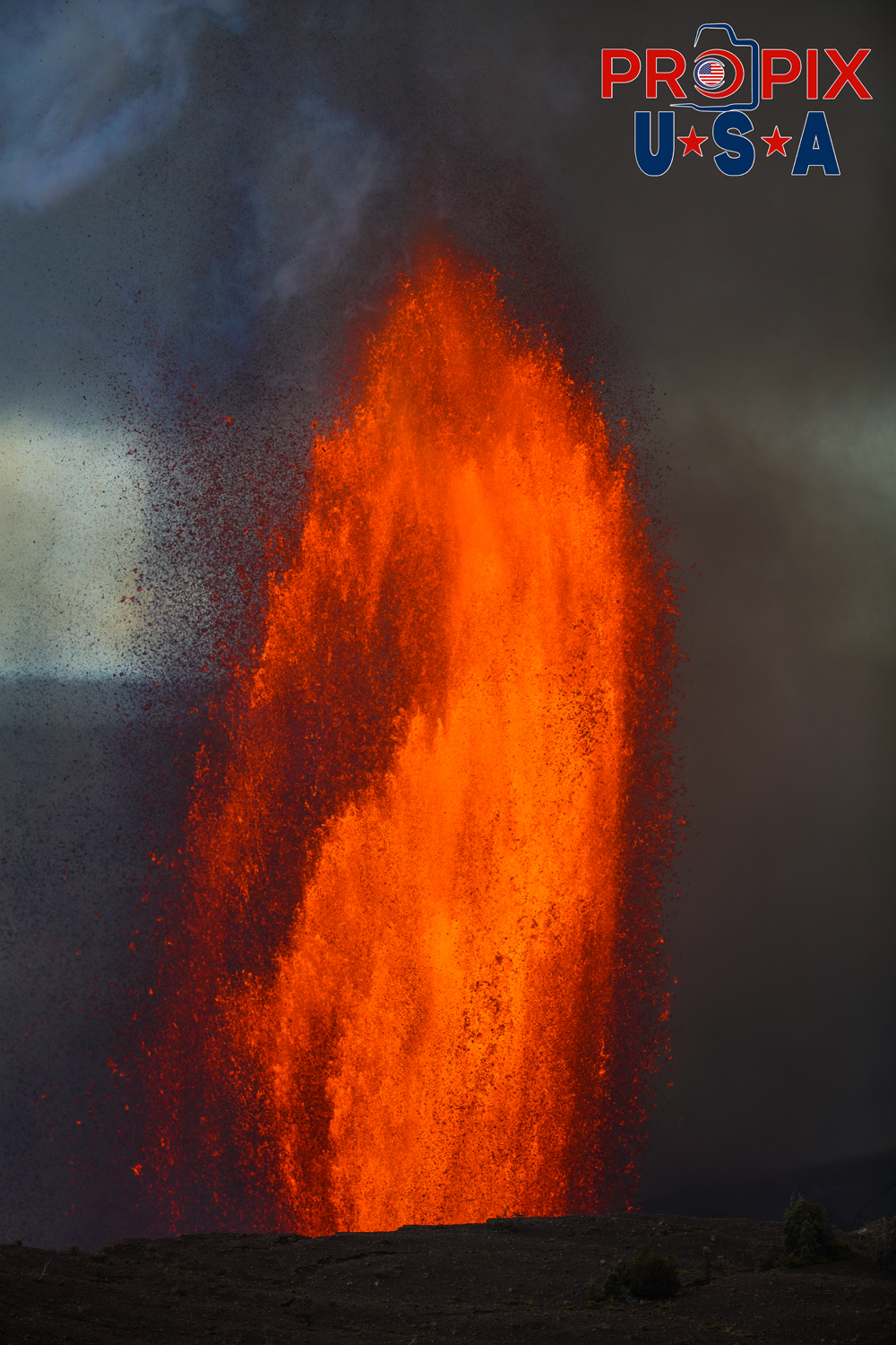 Kilauea volcano eruption on the big island of Hawaii on June 29th, 2025. The sound of the volcano erupting was similar to that of a jet engine and the heat was like you had just opened the oven door.