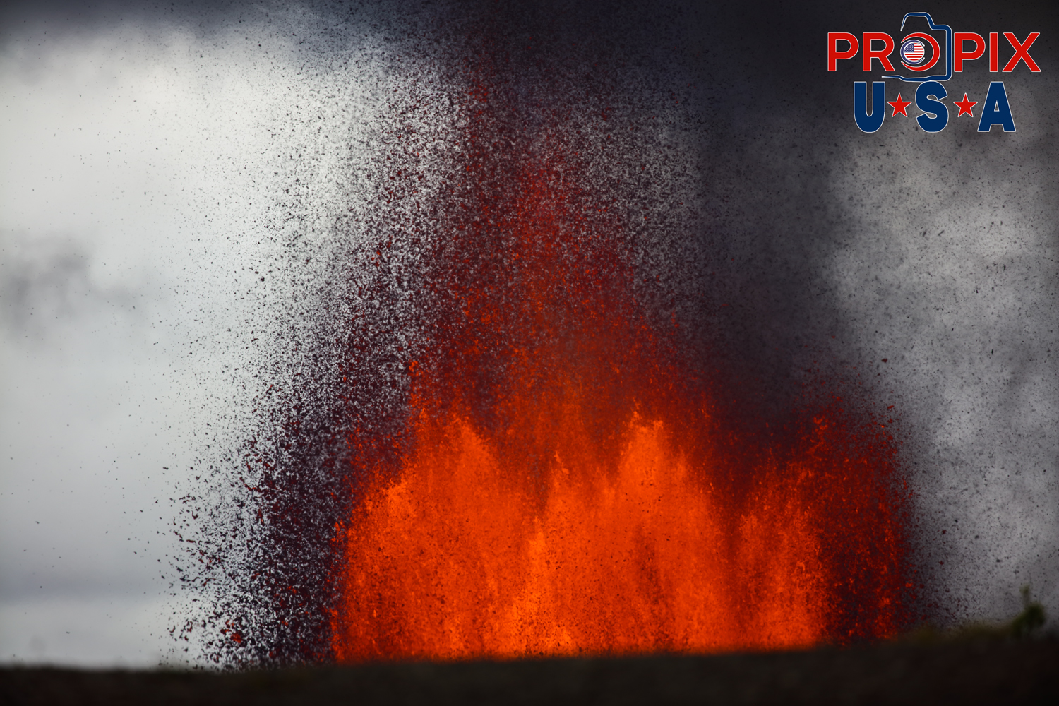 Kilauea volcano eruption on the big island of Hawaii on June 29th, 2025. The sound of the volcano erupting was similar to that of a jet engine and the heat was like you had just opened the oven door.