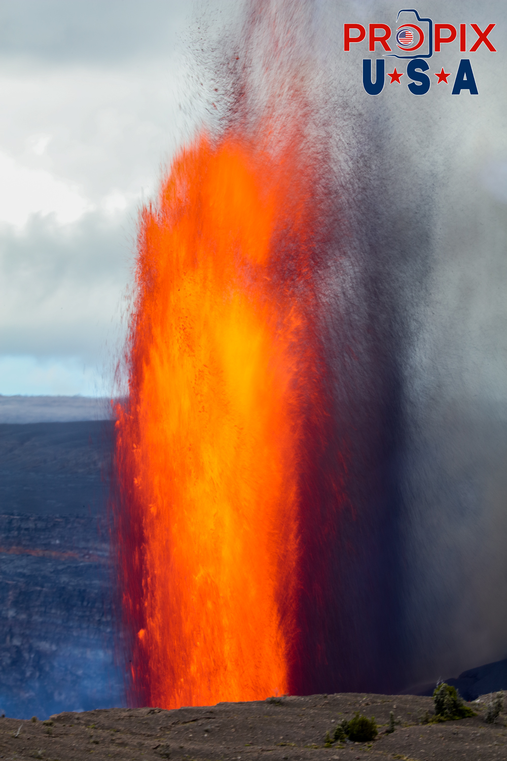 Kilauea volcano eruption on the big island of Hawaii on June 29th, 2025. The sound of the volcano erupting was similar to that of a jet engine and the heat was like you had just opened the oven door.