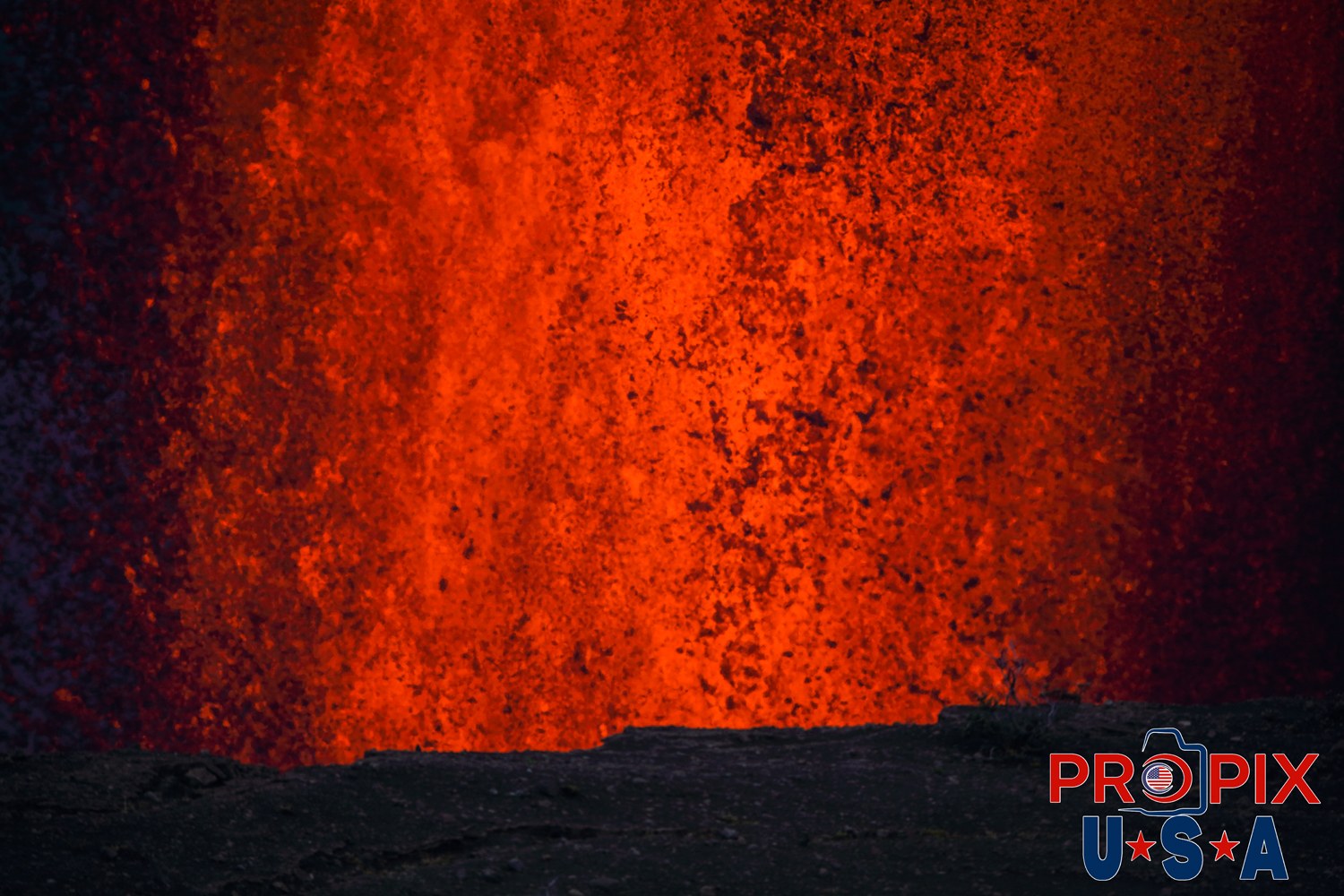 Kilauea volcano eruption on the big island of Hawaii on June 29th, 2025. The sound of the volcano erupting was similar to that of a jet engine and the heat was like you had just opened the oven door.