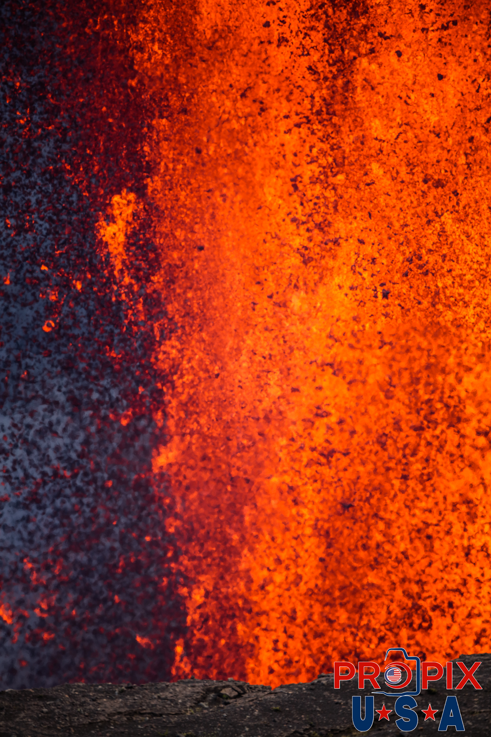 Kilauea volcano eruption on the big island of Hawaii on June 29th, 2025. The sound of the volcano erupting was similar to that of a jet engine and the heat was like you had just opened the oven door.