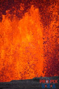 Kilauea volcano eruption on the big island of Hawaii on June 29th, 2025. The sound of the volcano erupting was similar to that of a jet engine and the heat was like you had just opened the oven door.