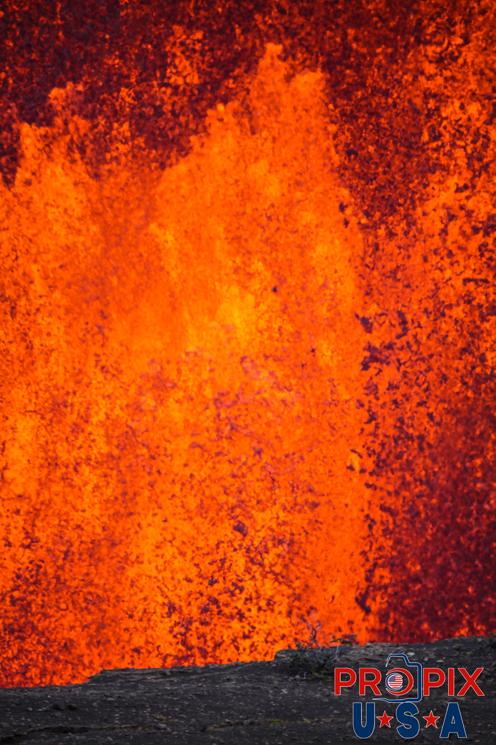 Kilauea volcano eruption on the big island of Hawaii on June 29th, 2025. The sound of the volcano erupting was similar to that of a jet engine and the heat was like you had just opened the oven door.